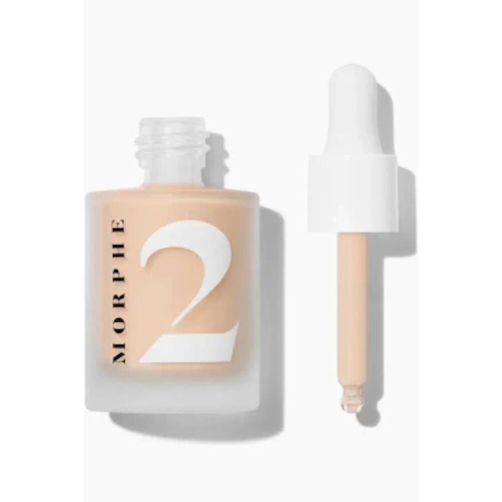 Morphe Hint Hint Skin Tint Sheer to Medium Foundation 1 oz NIB+FREE Concealer - Picture 2 of 6